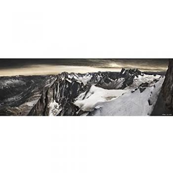 Peinture Imprimée Vallée de Chamonix 30x97