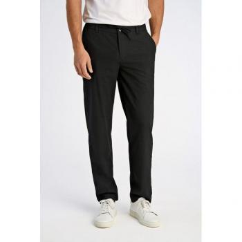 Relaxed Fit Damenhosen LINDBERGH – Größe M, schwarz, 55 % Leinen, 45 % Baumwolle