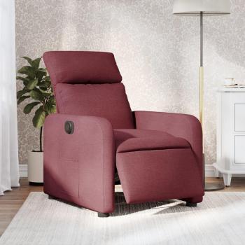 Poltrona Reclinável Tecido Vermelho vidaXL