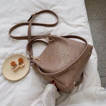 RanHuang Bag: Bolso Cubo de Cocodrilo Sintético para Niñas