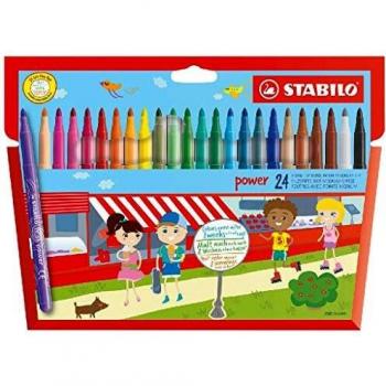 STABILO power Felt Tip Pen Assortment Pack of 24