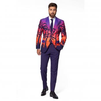Suave Sunset Novelty Suit & Tie Set