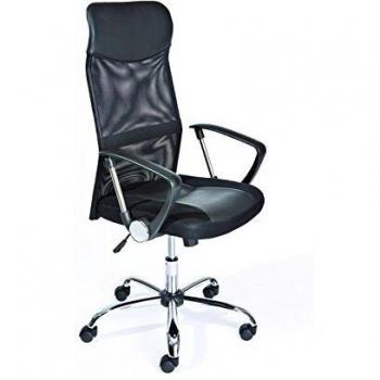 Fauteuil de bureau en polyuréthane noir Inter Link