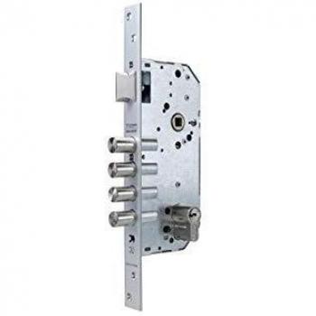 Serratura Monopunto di Sicurezza Tesa Assa Abloy TFB7Q 1 R100B per Porte in Legno, Ottone, Cilindro 30 x 30 mm