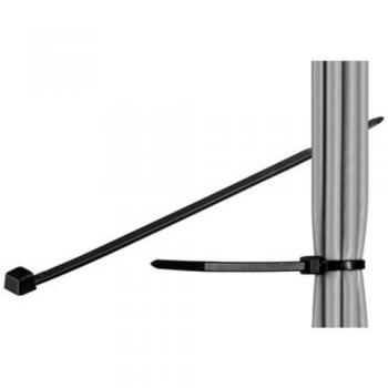 200 mm schwarze Kabelbinder, 100‑Pack