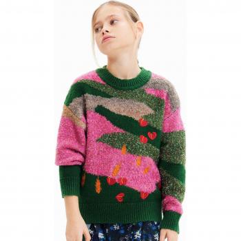 Maglia Ricamata Jacquard Vintage