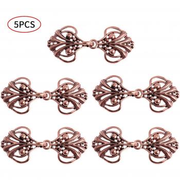 Ganchos de aleación para cheongsam, 5 piezas