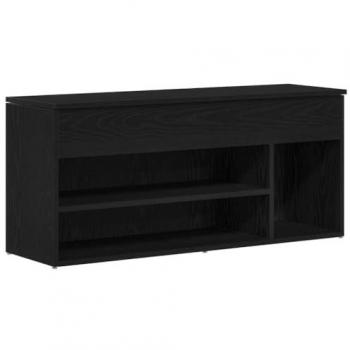 Stanza per scarpe rovere nero 102x30,5x45 cm