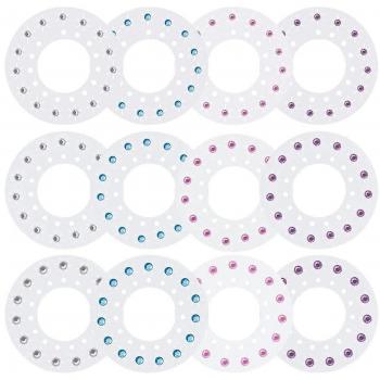 Trousse 180 pièces Gemmes Blingers Deluxe – Jeu DIY rechargeable, accessoires coiffure, autocollants diamantés couleur