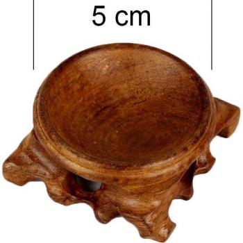 Wooden Base for Crystal Sphere