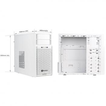 SilverStone SST-PS08W – Micro‑ATX Präzisions-Gehäuse, weiß