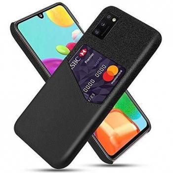 Black KSQ-Compatible MTP Case with Card Slot for Samsung Galaxy A41