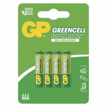 Baterie zinkochloridová GP Greencell AAA, R03