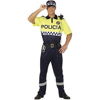 Disfraz de Policía Local para hombre. Incluye gorra, camisa, cinturón y pantalón. GUIRCA