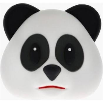 Panda Battery 5200mAh Portable Power Pack en Blanco y Negro con Icono Emoji