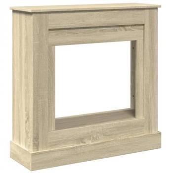 VidaXL Engineered Wood Fireplace Mantel Sonoma Oak 90x30x90 cm