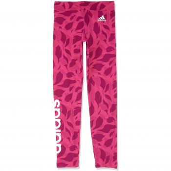 Adidas Mädchen Linear Print Bodycon Hose – Real Magenta/Pantone/Weiß