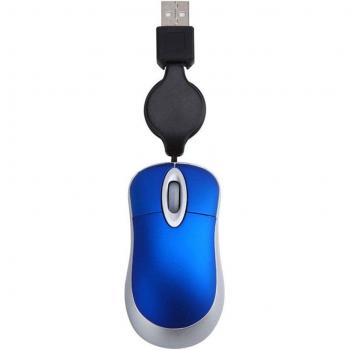 Mouse Mini Cable Retráctil PC