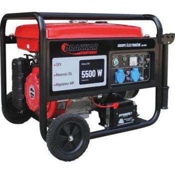 Groupe électrogène insonorisé 5500W 13 CV lanceur manuel/électrique avec démarrage automatique et prise de secours