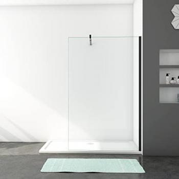Ducha Casa – Mampara Sin Marco Exterior 1 Hoja, Cristal 8 mm con Protección Explosión