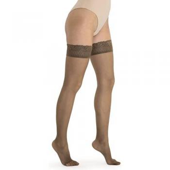 Collant Fantasia Nero 70den 4XL e Autoreggente Microrete Bronzo 4