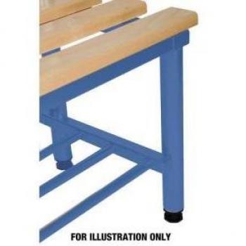 Mezzo Bench Shoe Shelf in Blue with Wide Dimensions of 1500mm and 325mm Depth