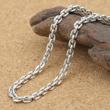 Joya Cuadrada S925: Collar Masculino/Femenino