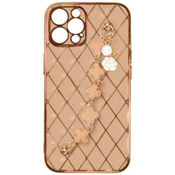 Coque stylée AVIZAR – iPhone 12 Pro, design géométrique rose, rigidité synthétique