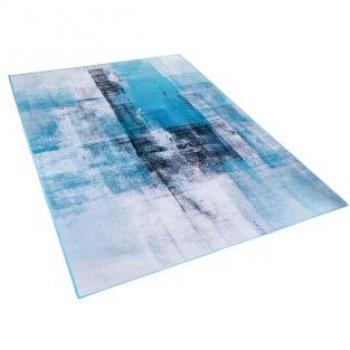 Tapis Contemporain en Polyester 140 x 200 cm Motif Abstrait