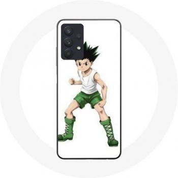 Coque Samsung Galaxy A32 5G Hunter x Hunter Gon Freecss Fond Blanc