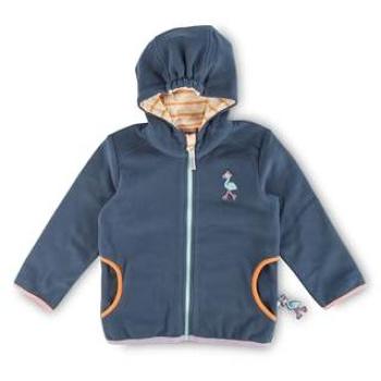 Kinderfleece „Flamingo“ Dunkelblau – 2‑4 Jahre, weiche Innenausstattung