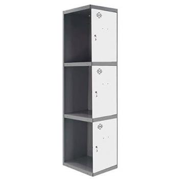 Simonlocker Casier Monté Anthracite/Blanc 180x30x50