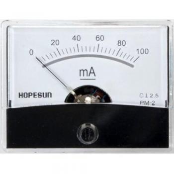 Velleman AIM60100 Compteur de courant analogique DC 100 mA Multicolore 60 mm x 47 mm