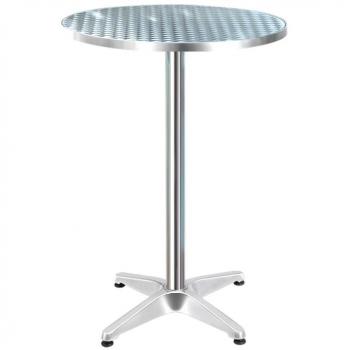 Gardeon Adjustable Aluminium Round Outdoor Bar Table 110cm