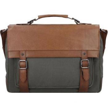 Porte-documents HEW FLINT Toile Khaki 40 cm