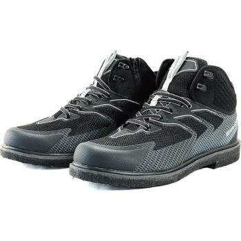 Hanshin BC-942 Black Felt Spike Shoes, Blue Camel L