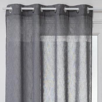 Voilage Sablé Atmosphera Grigio 140x240 cm – Design Unico