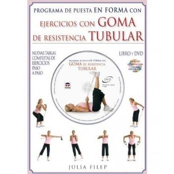 Programa de puesta en forma con ejercicios con goma de resistencia tubular