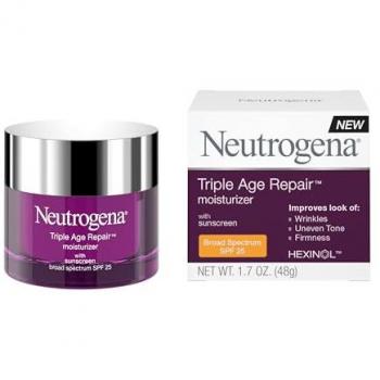 Neutrogena Crème Raffermissante Triple Âge avec Protection Solaire