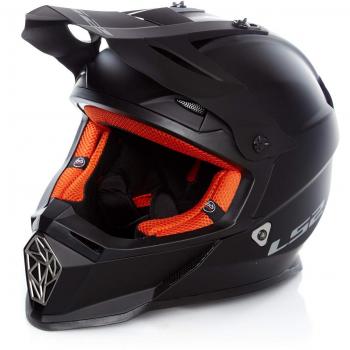 Casco LS2 Mx 2019 Mx437 Fast Solid-Matt Negro (L)