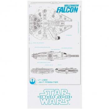 Halcón Milenario Poster de Vidrio 50X25 Cm