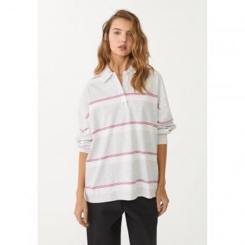 Oversize Polo Righe Grigio Melangiato L – Stradivarius