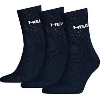 HEAD Unisex Short Crew 3P Socken, Marineblau