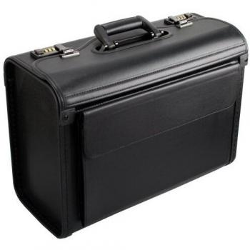 D&N Business Line Mallette Pilote, 46 cm, 29 litres, Noir (Schwarz)