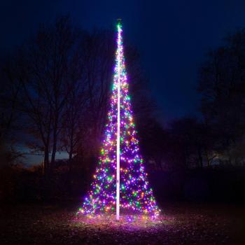 LED‑Glanzbaum Fairybell 3,7 × 8 m – bunte Lichter