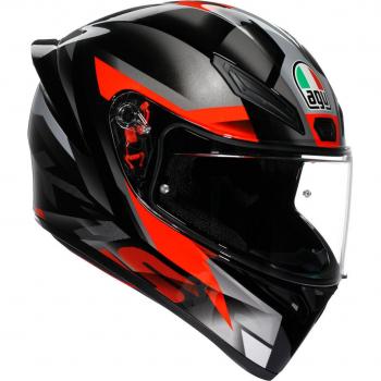 Casco integrale AGV K1‑S FastLap nero,grigio,rosso XS