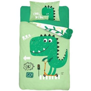 DETEXPOL Eco‑Bamboo Sheet Strips – Dino Green, 100×135 cm, 40 Units