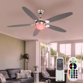 3-Stufen Deckenventilator mit Farbwechsel und Fernbedienung
