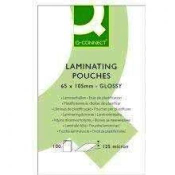 Pouches di Plastificazione 65x105 mm Q-Connect 100 Pz