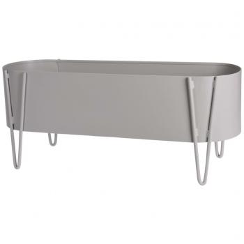 Fioriera da Giardino ProGarden 58x20x32 cm Grigio Chiaro